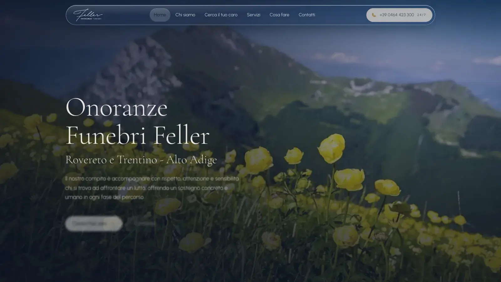 Sito e gestionale per le Onoranze Funebri Feller