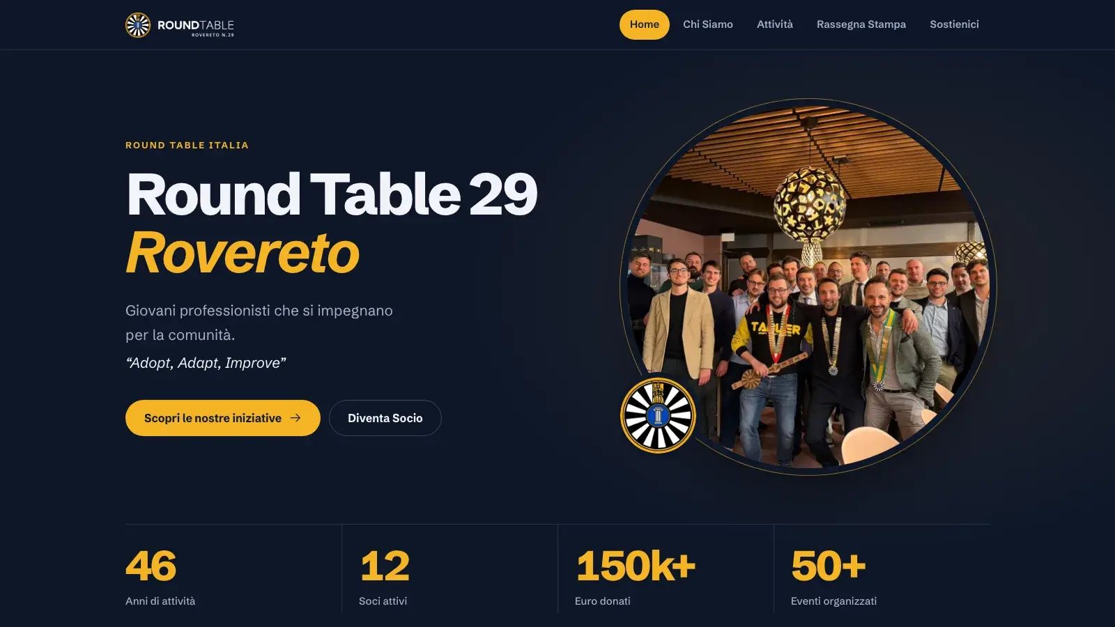 Nuovo sito per la Round Table 29 Rovereto